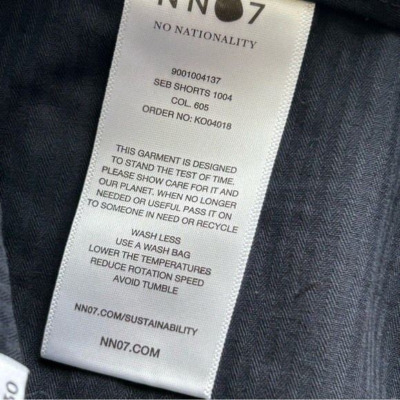 NN07 No Nationality Seb Shorts Mens 36 Blue Floral Beach Drawstring Pockets B61 - Picture 7 of 7